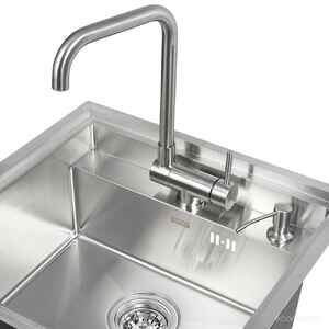 Кухонная мойка ARFEKA Eco AR 520*490 Satin со смесителем и дозатором УТ-00003201