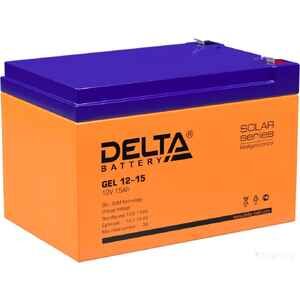 Аккумулятор для ИБП DELTA GEL 12-15 (12В/15 А·ч)