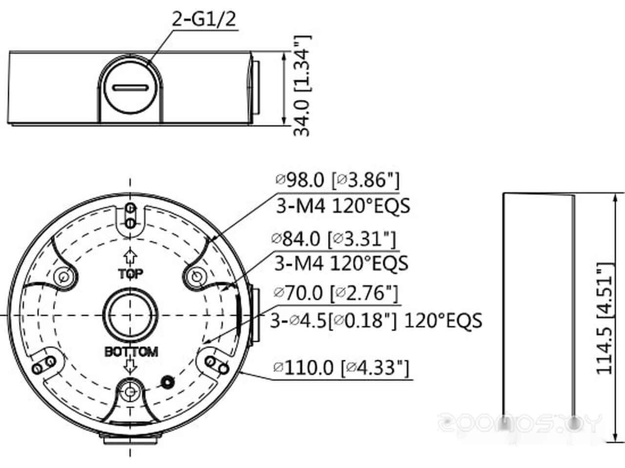 Кронштейн Dahua DH-PFA136 Кронштейн Dahua DH-PFA136