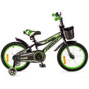 Детский велосипед Favorit Biker 16 (черный/зеленый) BIK-16GN