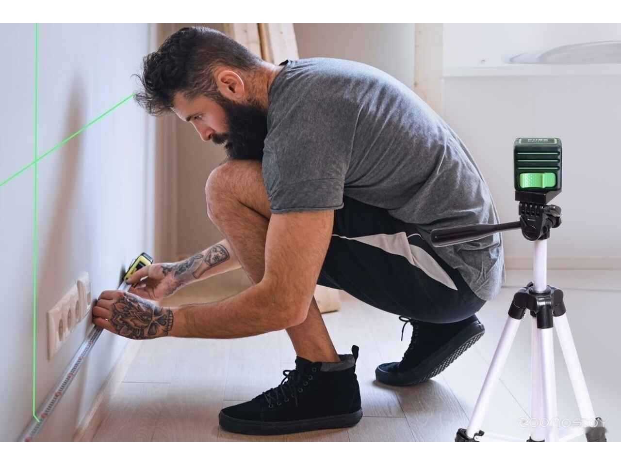 Лазерный нивелир ADA Instruments Cube Mini Green Basic Edition А00496 Лазерный нивелир ADA Instruments Cube Mini Green Basic Edition А00496