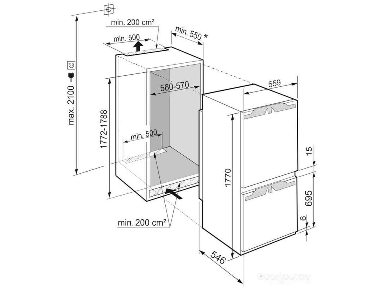 Холодильник Liebherr ICNf 5103 Pure NoFrost Холодильник Liebherr ICNf 5103 Pure NoFrost