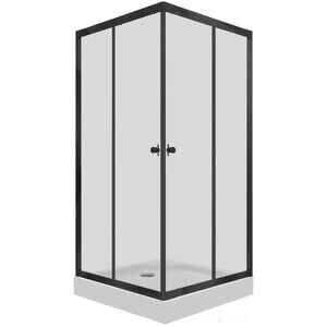 Душевой уголок Triton Вента Блэк А1 90х90 (прозрачное стекло)