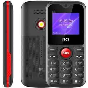 Кнопочный телефон BQ-Mobile BQ-1853 Life (черный/красный)