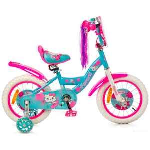 Детский велосипед Favorit Kitty 14 (бирюзовый/розовый) KIT-14GN