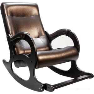 Кресло-качалка БАСТИОН 2 с подножкой (темно-коричневый)