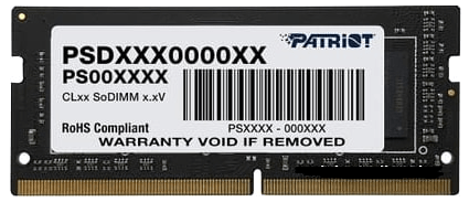 Модуль памяти Patriot Signature Line 4GB DDR4 SODIMM PC4-21300 PSD44G266641S
