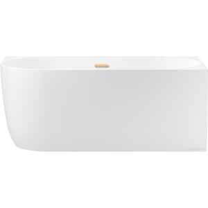 Ванна Wellsee Belle Spa 150x75 235702004 (пристенная ванна (правая) белый глянец, экран, каркас, сифон-автомат золото)