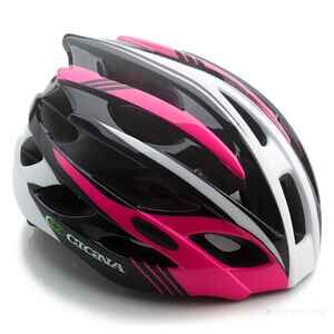 Спортивный шлем Cigna WT-016 чёрный/розовый/белый, L ( 57-61см)