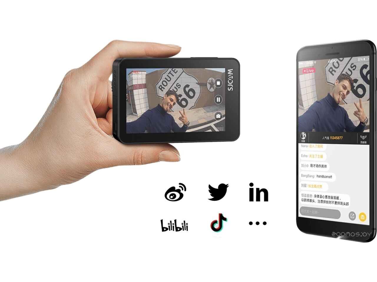 Экшен-камера Sjcam SJ10 Pro Dual Screen (черный) Экшен-камера Sjcam SJ10 Pro Dual Screen (черный)