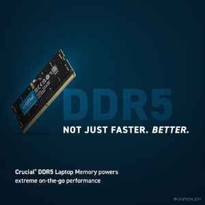 Оперативная память Crucial 32ГБ DDR5 SODIMM 5600 МГц CT32G56C46S5 Оперативная память Crucial 32ГБ DDR5 SODIMM 5600 МГц CT32G56C46S5