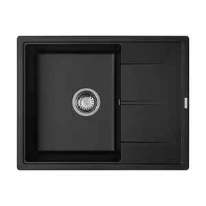 Кухонная мойка AquaSanita Rock SQR 100 (черный металлик 601) Кухонная мойка AquaSanita Rock SQR 100 (черный металлик 601)