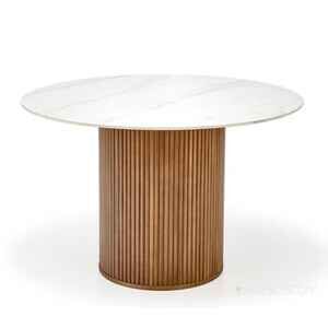 Кухонный стол Halmar Bruno (белый мрамор/ореховый) V-CH-BRUNO-ST