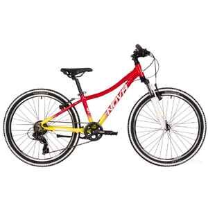 Велосипед Novatrack Katrina 7.V 24 (12, красный/желтый, 2025) 24AHV.KATRINA.12YRD5
