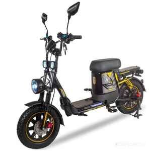 Электровелосипед Minako Titan 2.0 2025 (черный/желтый)