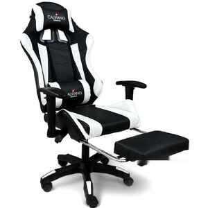Игровое (геймерское) кресло Calviano 1585 (черный/белый) Игровое (геймерское) кресло Calviano 1585 (черный/белый)