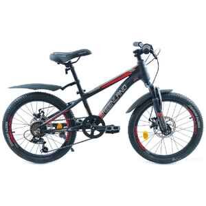 Детский велосипед GreenLand Tommy 20 7S (черный/красный)