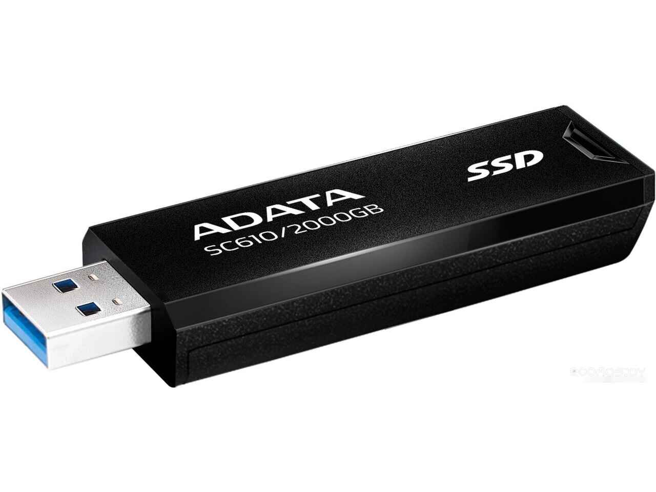 Внешний накопитель A-Data SC610 2TB SC610-2000G-CBK/RD Внешний накопитель A-Data SC610 2TB SC610-2000G-CBK/RD