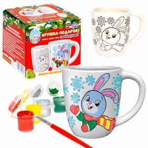 Набор для детского творчества Bondibon Кружка-подарок Зайчик ВВ5542 Набор для детского творчества Bondibon Кружка-подарок Зайчик ВВ5542