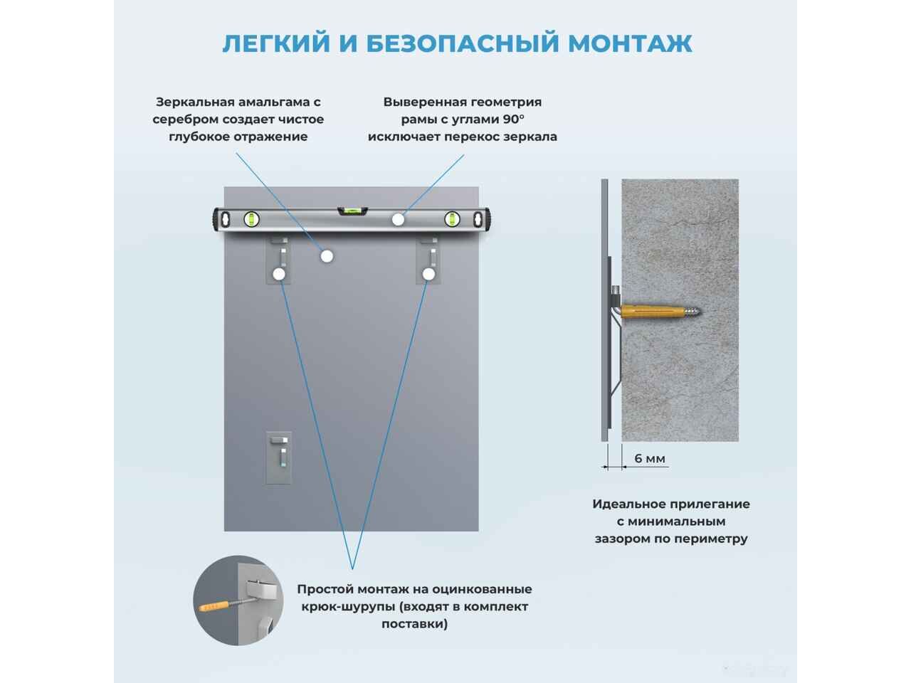 Зеркало Wellsee Зеркало 7 Rays' Spectrum 172200620, 60 х 75 см Зеркало Wellsee Зеркало 7 Rays' Spectrum 172200620, 60 х 75 см