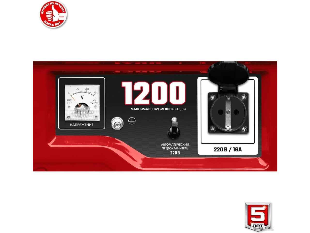 Бензиновый генератор ЗУБР Мастер СБ-1200 Бензиновый генератор ЗУБР Мастер СБ-1200