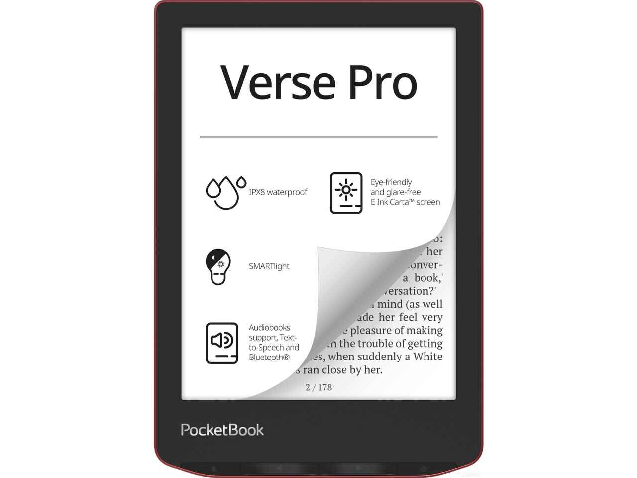 Электронная книга PocketBook A4 634 Verse Pro (страстно-красный) Электронная книга PocketBook A4 634 Verse Pro (страстно-красный)