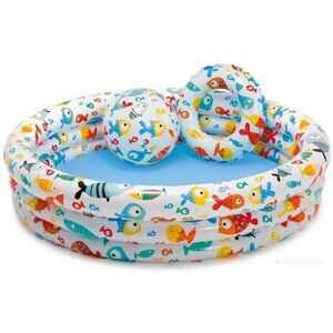 Бассейн INTEX Рыбки 132x28 59469 мяч/круг