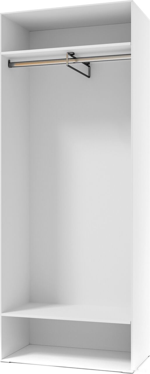 Шкаф распашной SV-Мебель Соло двухстворчатый (белый/белый глянец/венге)