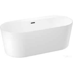 Ванна Wellsee Vanille Joie 179,5x84,5 236501003 (отдельностоящая ванна белый глянец, экран, ножки, сифон-автомат матовый черный)