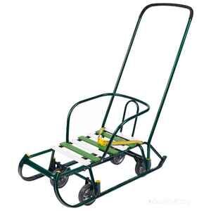 Санки Nika Тимка 6 универсал (зеленый лак)