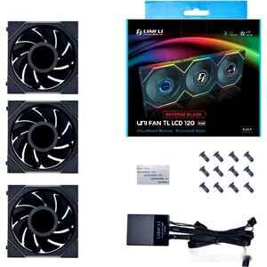 Набор вентиляторов Lian Li Uni Fan TL LCD 120 Reverse Triple Pack G99.12RTLLCD3B.R0 Набор вентиляторов Lian Li Uni Fan TL LCD 120 Reverse Triple Pack G99.12RTLLCD3B.R0