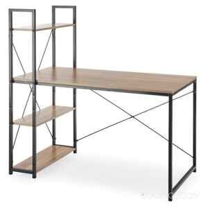 Компьютерный стол Halmar Narvik B-1 (дуб сонома/черный) V-CH-NARVIK-B1-CZARNY/SONOMA