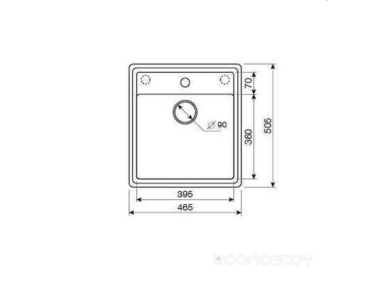 Кухонная мойка Zorg Como 46 (серый жемчуг) Кухонная мойка Zorg Como 46 (серый жемчуг)