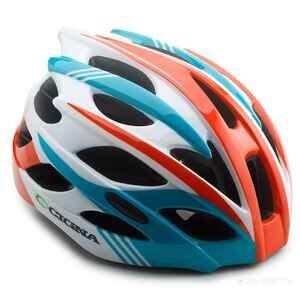 Спортивный шлем Cigna WT-016 белый/красный/бирюзовый, L (57-61см)