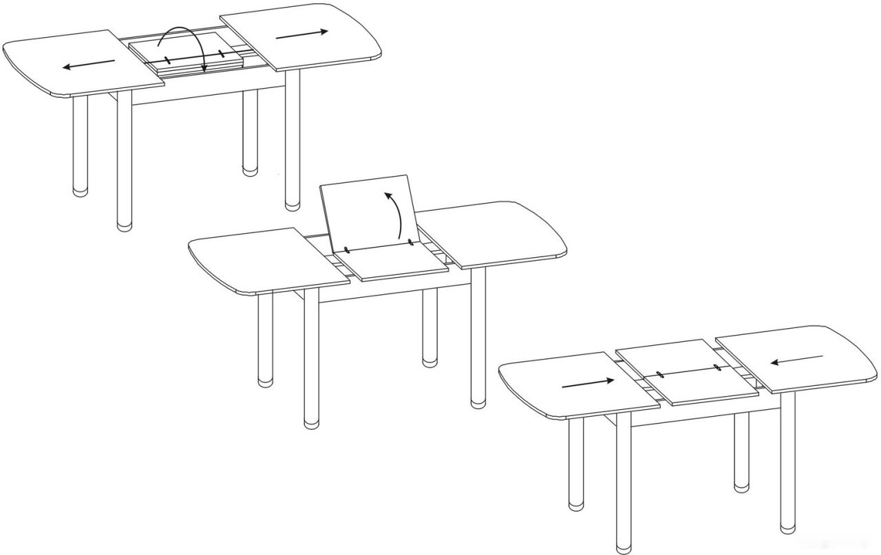 Кухонный стол Сокол СО-3м (дуб беленый)