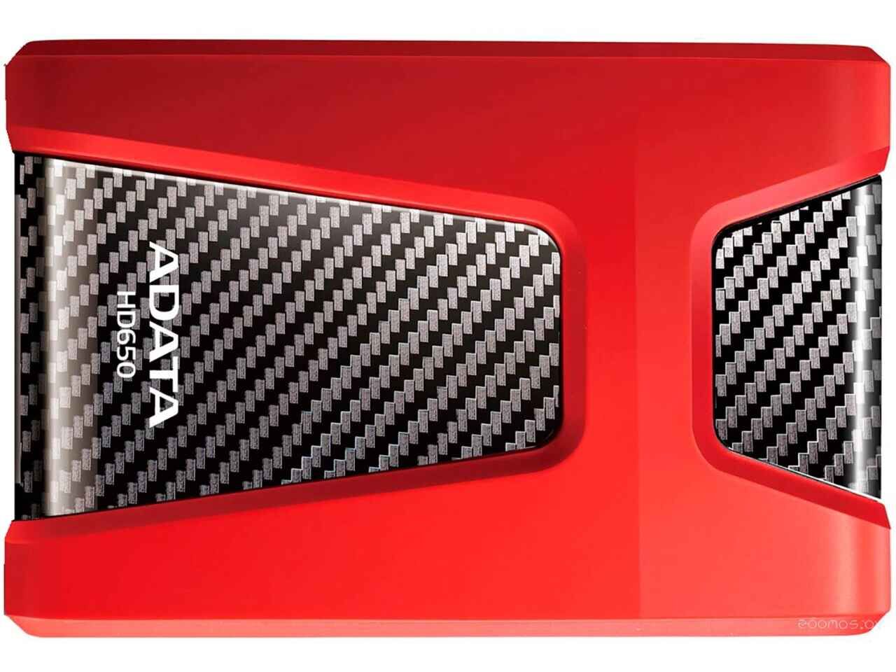 Внешний жёсткий диск A-Data DashDrive Durable HD650 AHD650-1TU31-CRD 1TB (красный) Внешний жёсткий диск A-Data DashDrive Durable HD650 AHD650-1TU31-CRD 1TB (красный)