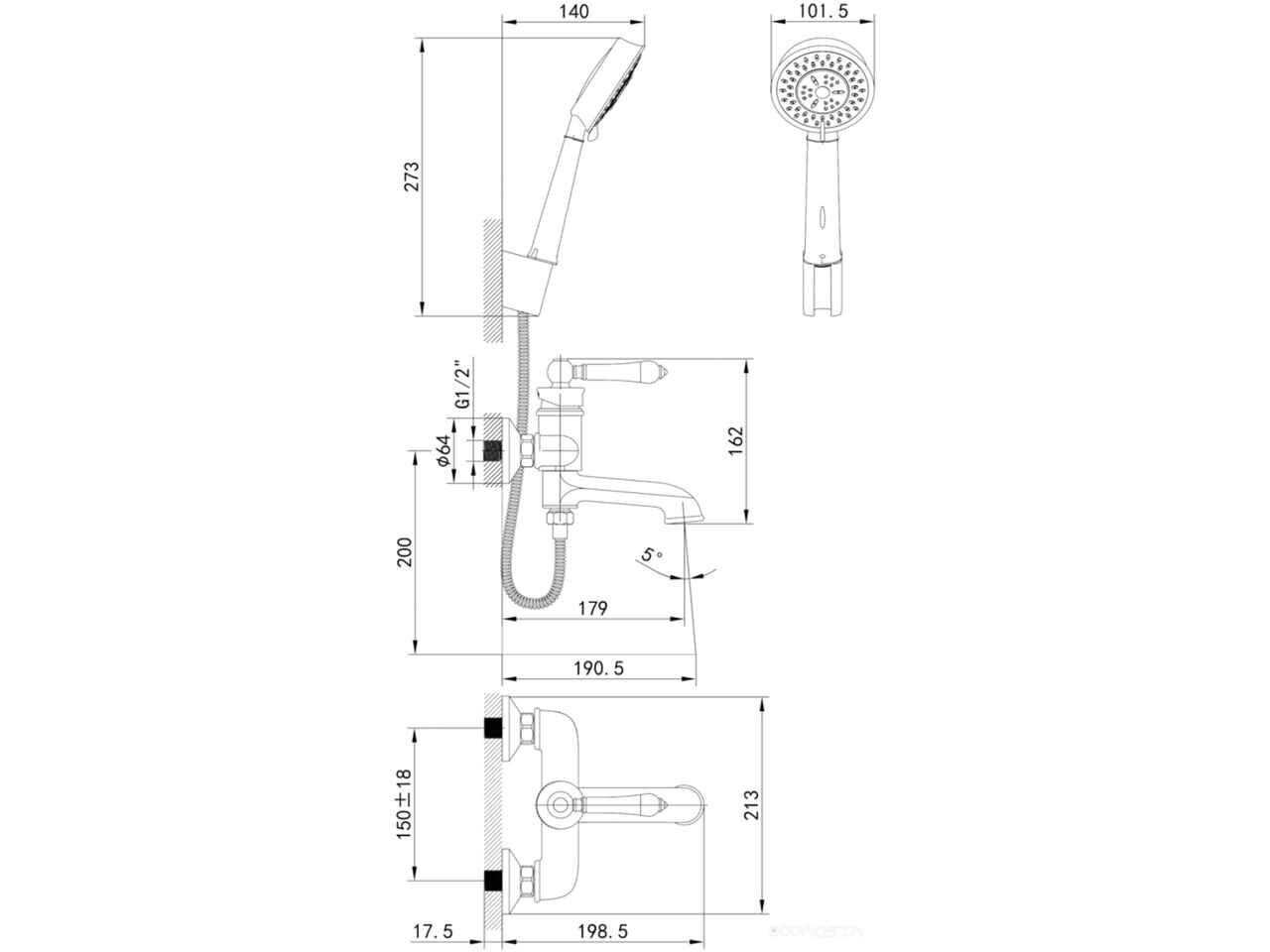 Смеситель IDDIS Oxford OXFSB02i02 Смеситель IDDIS Oxford OXFSB02i02