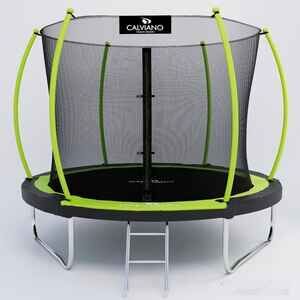 Батут Calviano Inside Master Green 252 см - 8ft (внутренняя сетка, с лестницей)