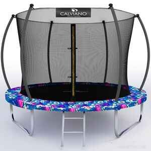 Батут Calviano Inside Master Smile 312 см - 10ft (внутренняя сетка, с лестницей)