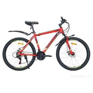 Велосипед Avenger A264D 2022 (красный/желтый неон)