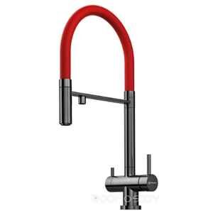 Смеситель Omoikiri Kanto-PVD-GM вороненая сталь 4994013