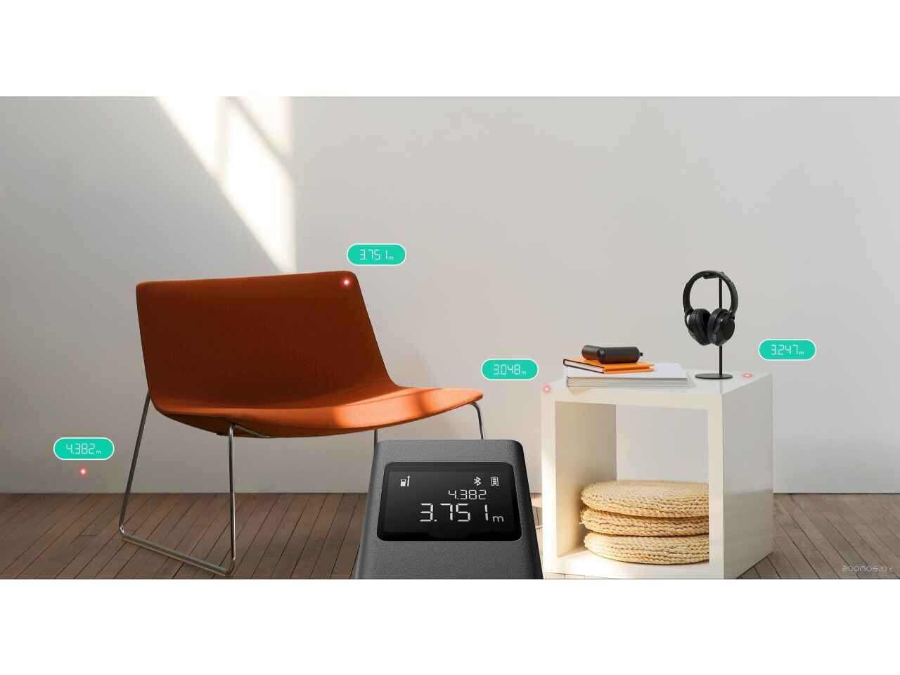 Лазерный дальномер Xiaomi Smart Laser Measure MJJGCJYD001QW Лазерный дальномер Xiaomi Smart Laser Measure MJJGCJYD001QW