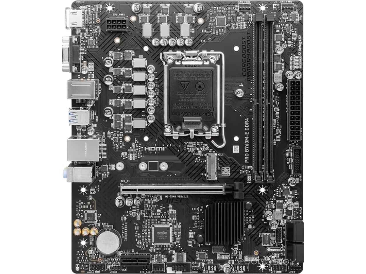 Материнская плата MSI Pro B760M-E DDR4 Материнская плата MSI Pro B760M-E DDR4