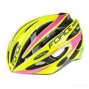 Спортивный шлем FORCE Road Pro S/M (салатовый/розовый) 90264502