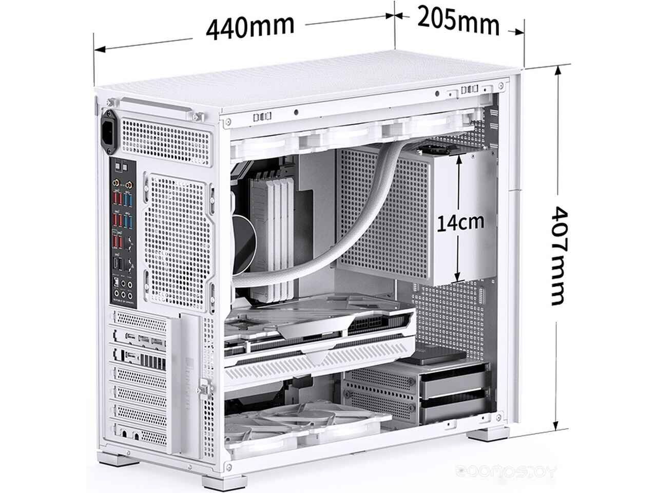 Корпус Jonsbo D41 Mesh (белый) Корпус Jonsbo D41 Mesh (белый)