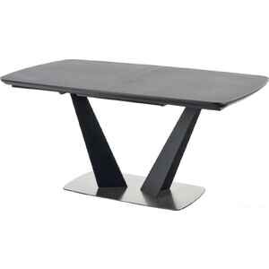 Кухонный стол Halmar Fangor 160-220/90 (темно-серый/черный) V-CH-FANGOR-ST