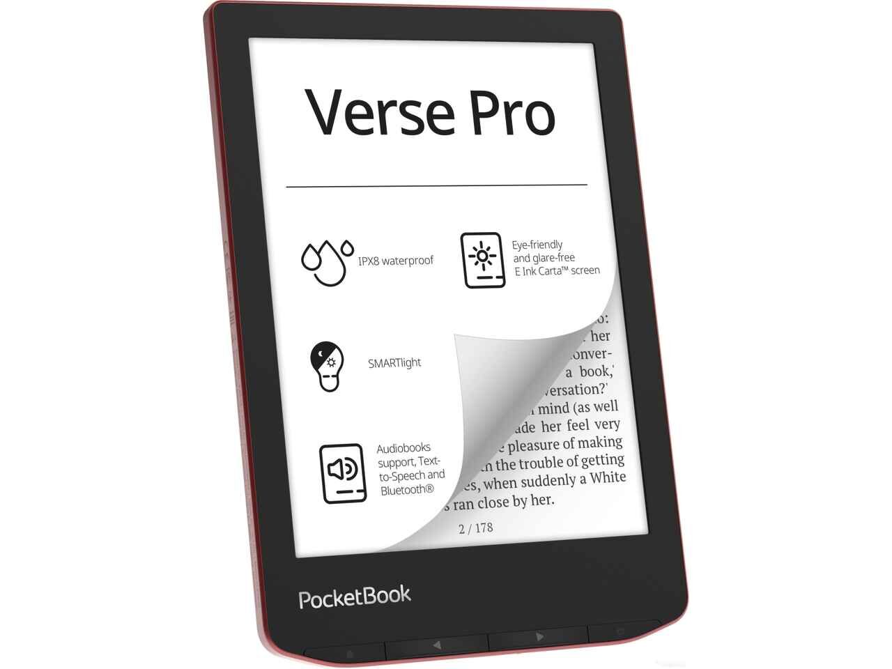 Электронная книга PocketBook A4 634 Verse Pro (страстно-красный) Электронная книга PocketBook A4 634 Verse Pro (страстно-красный)