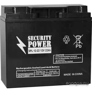 Аккумулятор для ИБП Security Power SPL 12-22 (12В/22 А·ч)