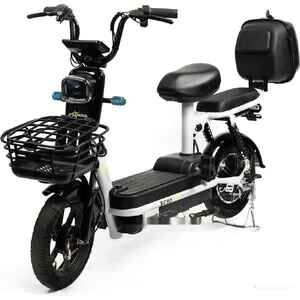 Электроскутер NOVA EC02 (графит, с кофром, без цепи)