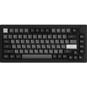 Клавиатура Akko 5075S Black & Sliver (Akko Cream Yellow V3 Pro)